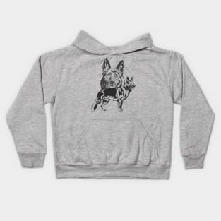 German Shepherd Dog - GSD Kids Hoodie